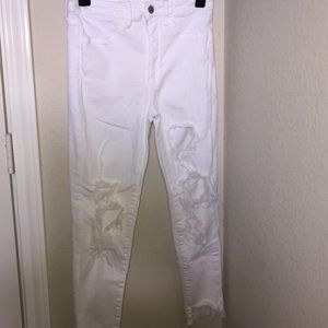 American Eagle distressed jeggings size 6